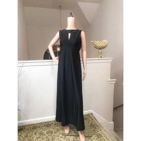 Weber 1970 Vintage Black Semi Formal Dress - Picture 2 of 8